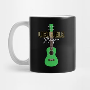 Ukulele Player Green Ukulele Mug